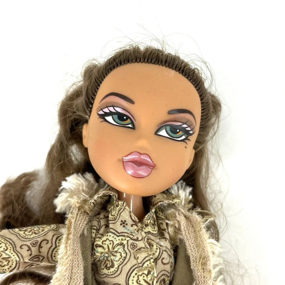 Bratz Style It Yasmin Doll First Edition Gold Denim Outfit + Brush & Top Vintage